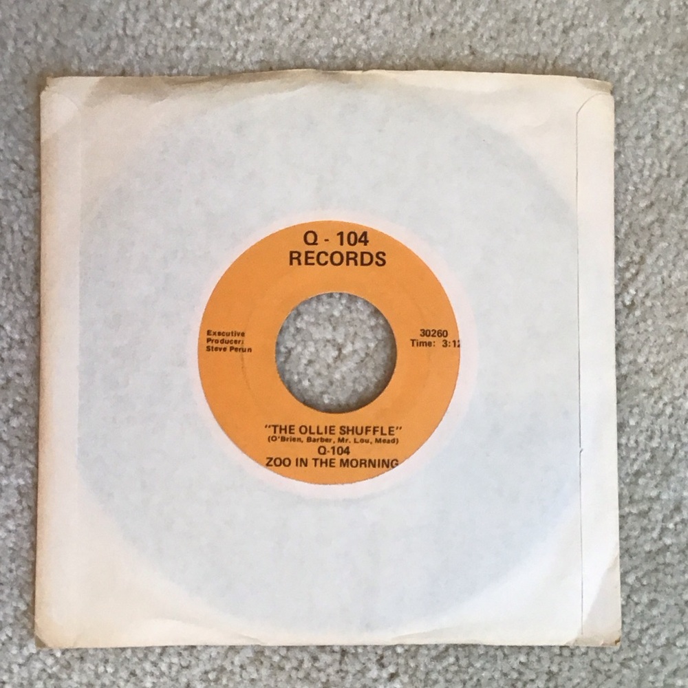 Rare Vintage The Ollie Shuffle  7” Break-in Novelty Vinyl Record, 1987